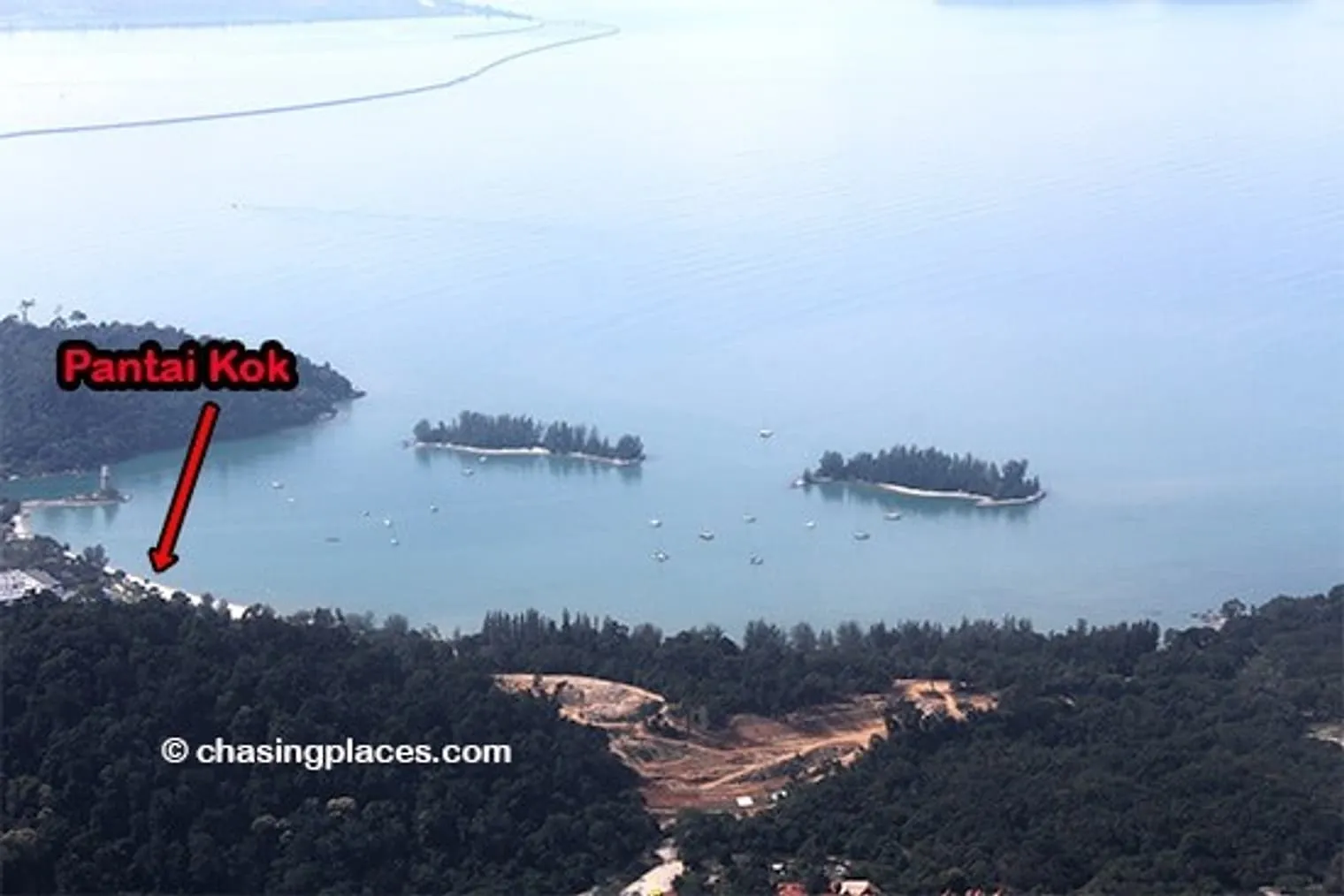 Pantai Ko and some of the outlying islands