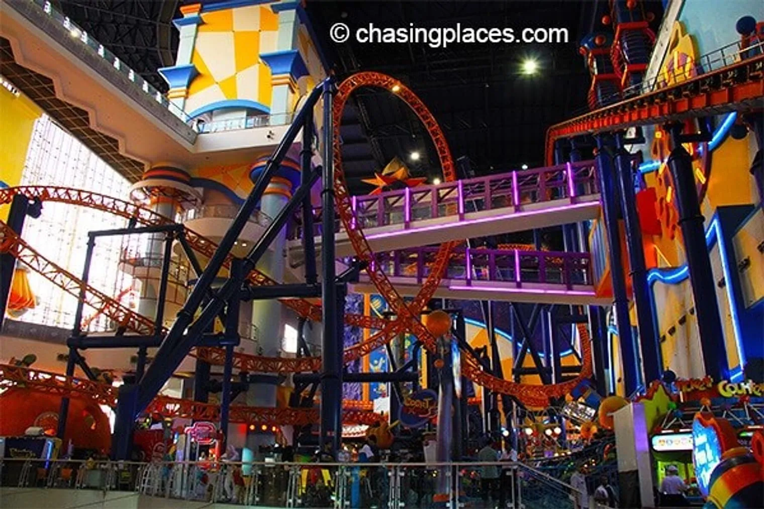 The fun Roller Coaster in Berjaya Times Square