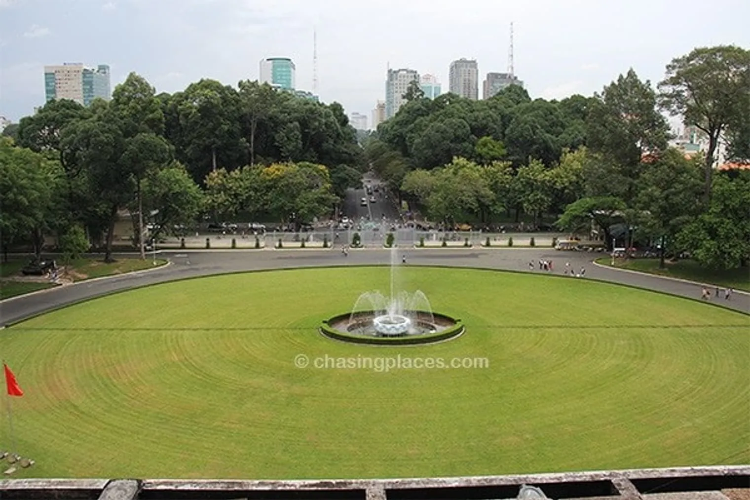 The view from Reunification Palace, Ho Chi Minh