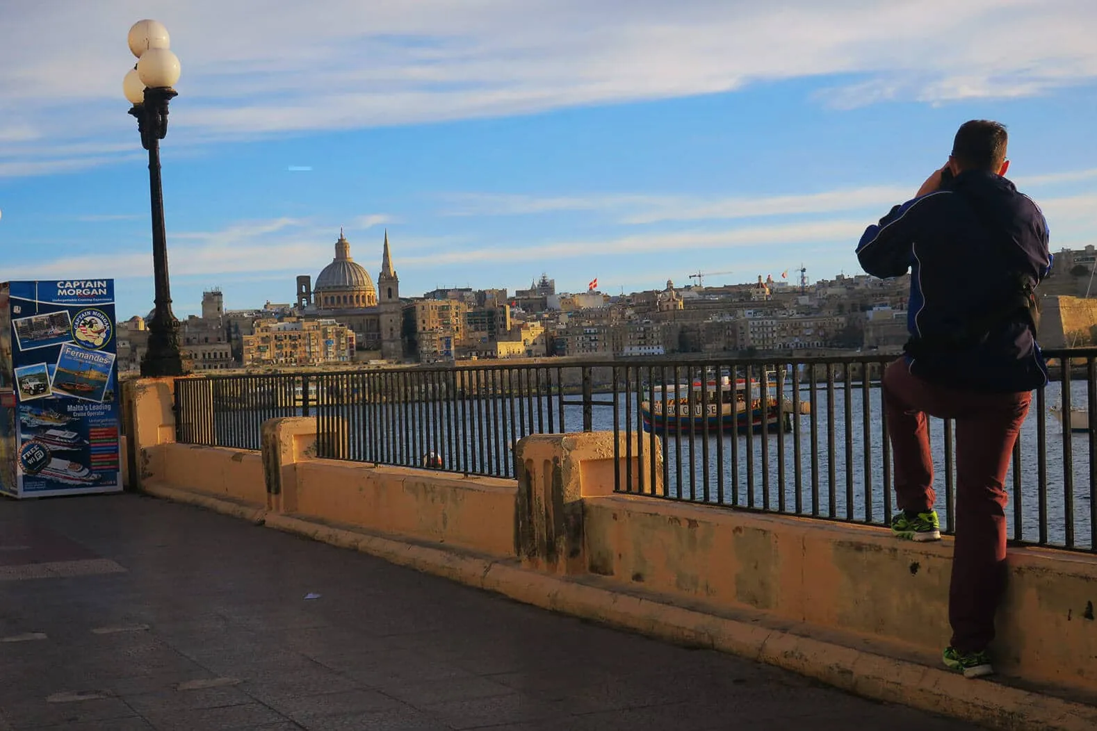 Valletta’s waterfront and church domes, Malta