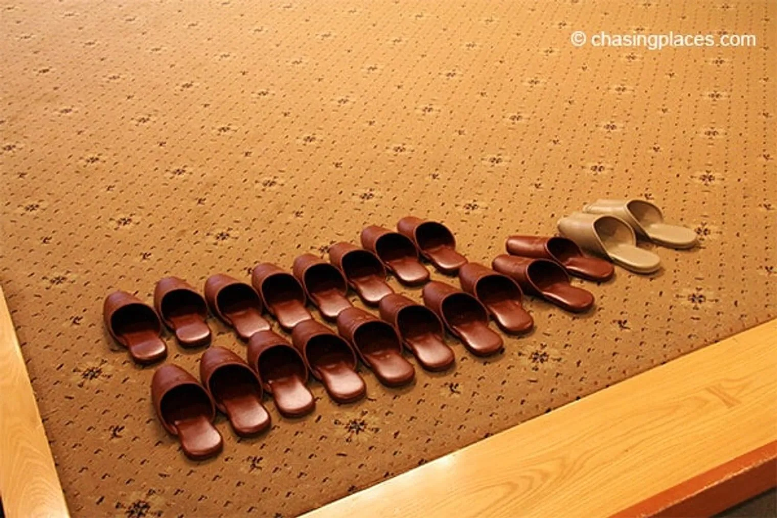 Each guest at our ryokan was provided with a pair of slippers upon checking in