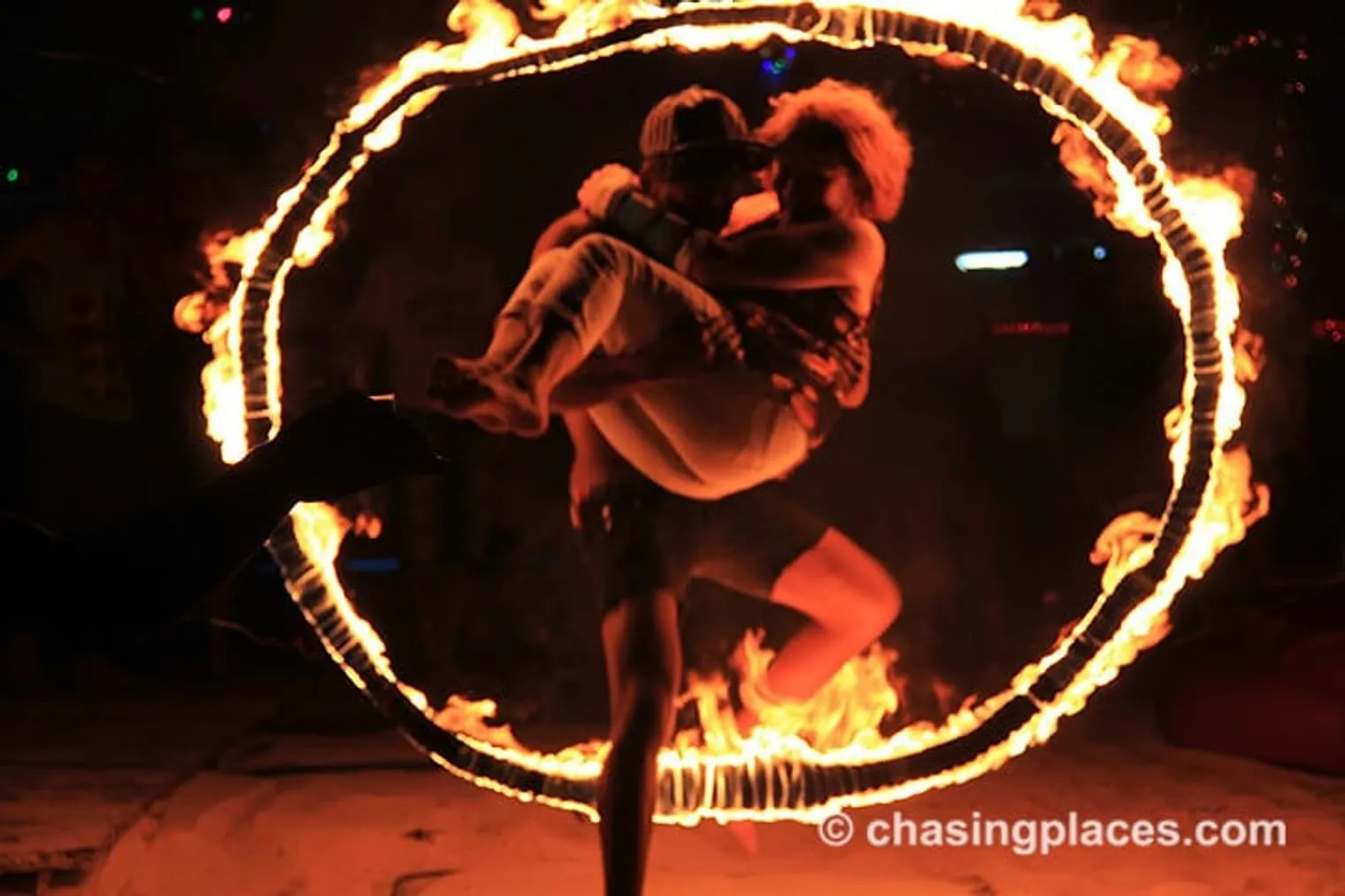 Even seasoned performers get burned during fire shows.