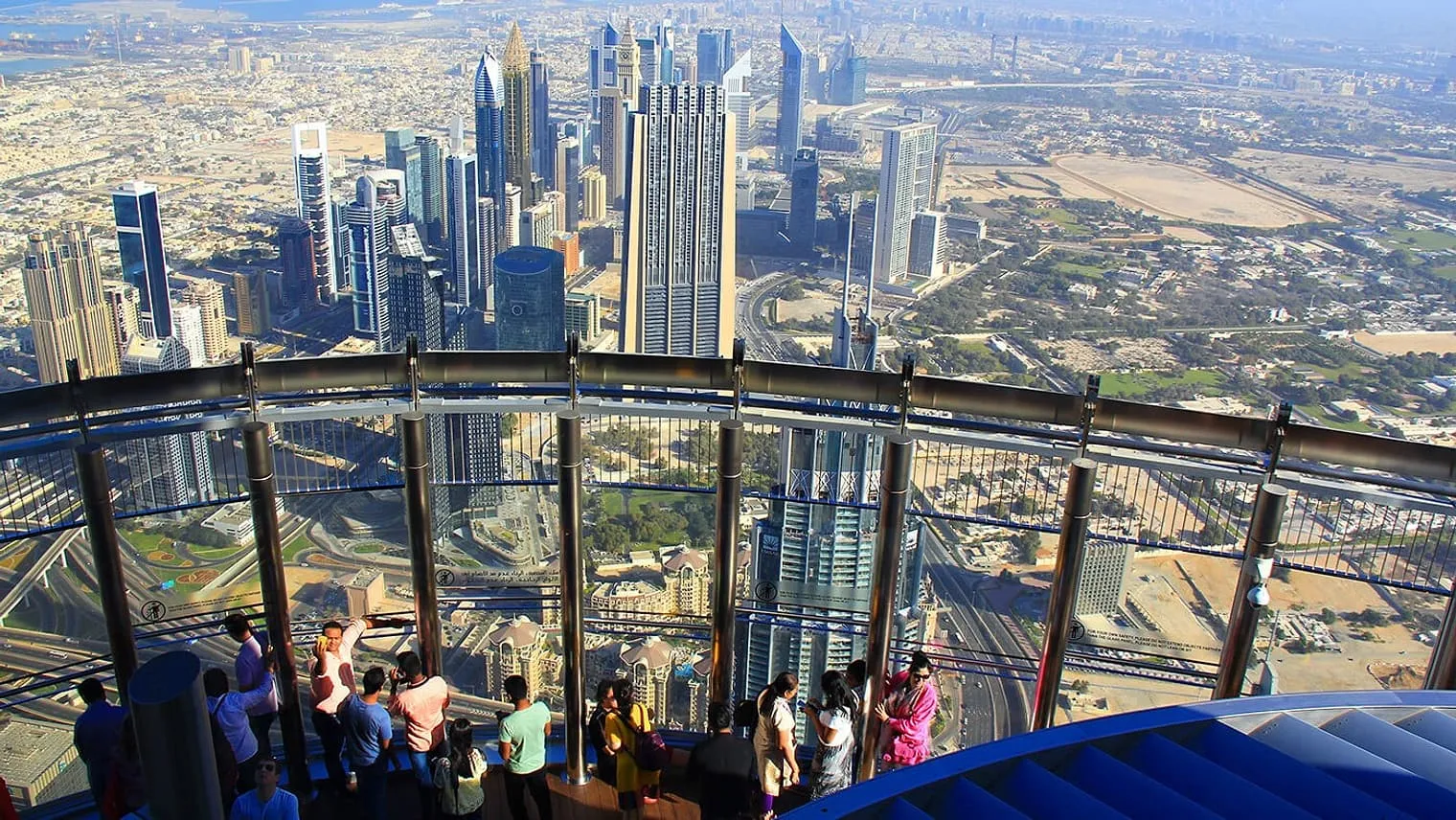 View from the top of the Burj Khalifa