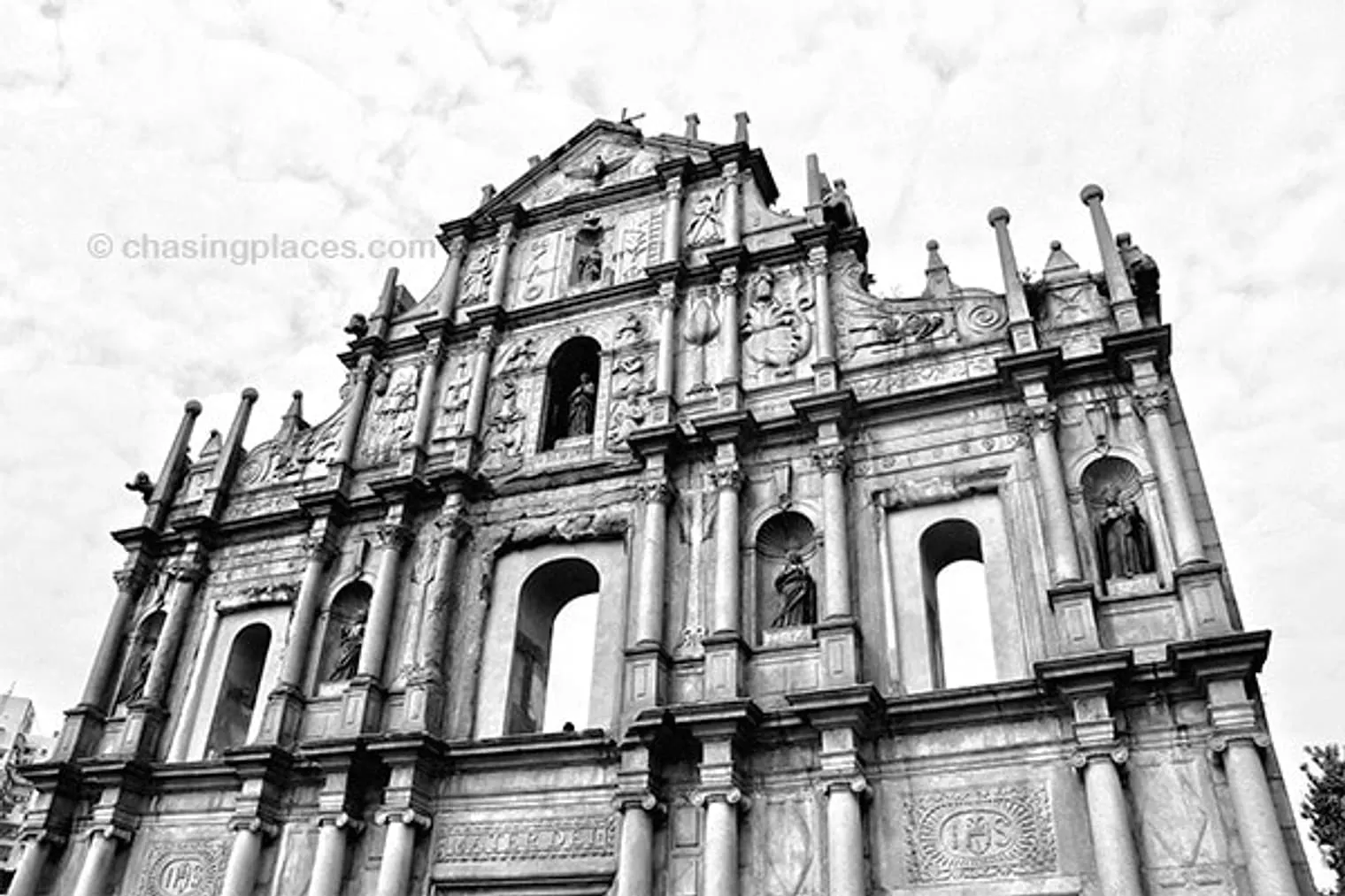 The famous Ruins of St. Paul's