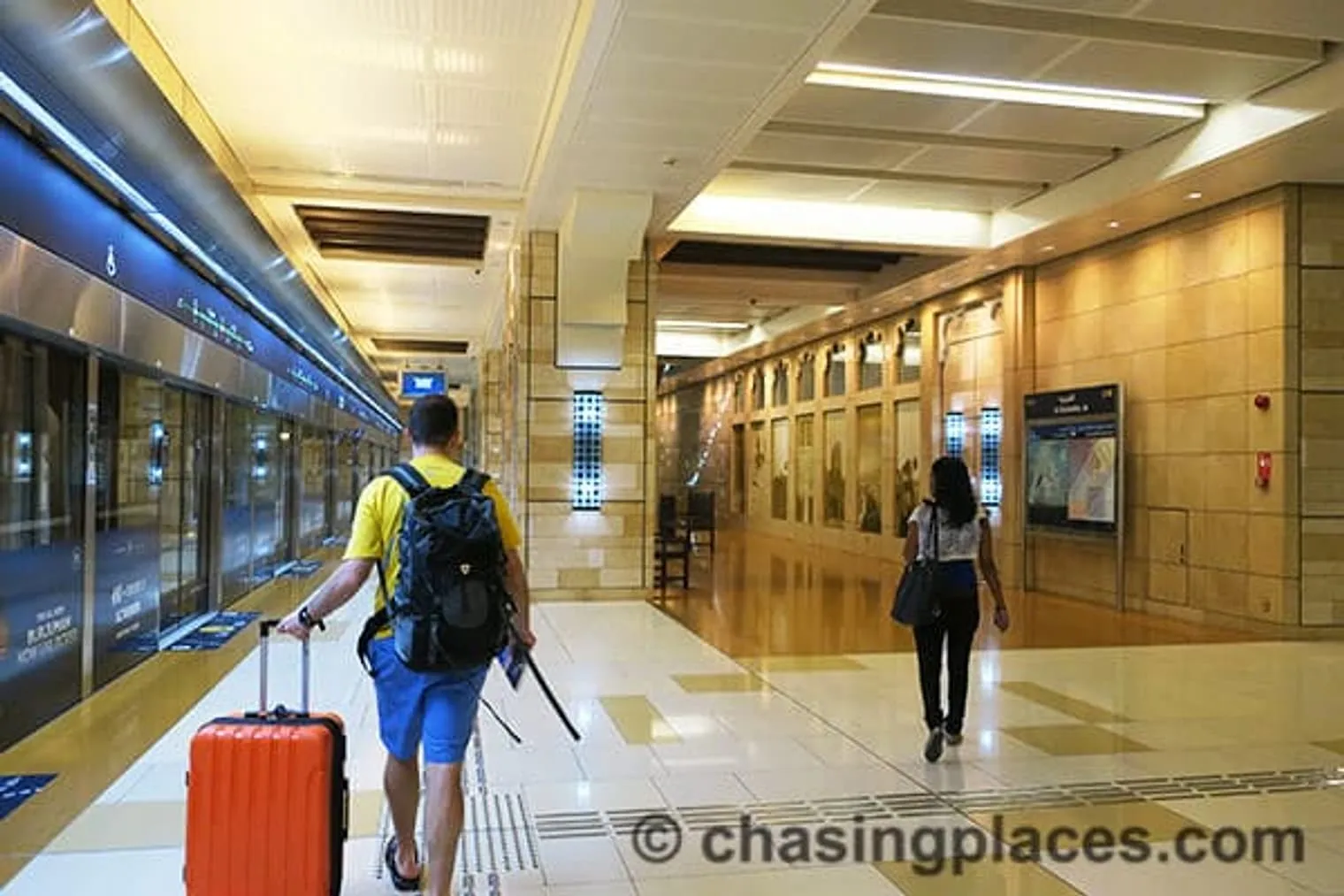How a typical Dubai Metro station looks