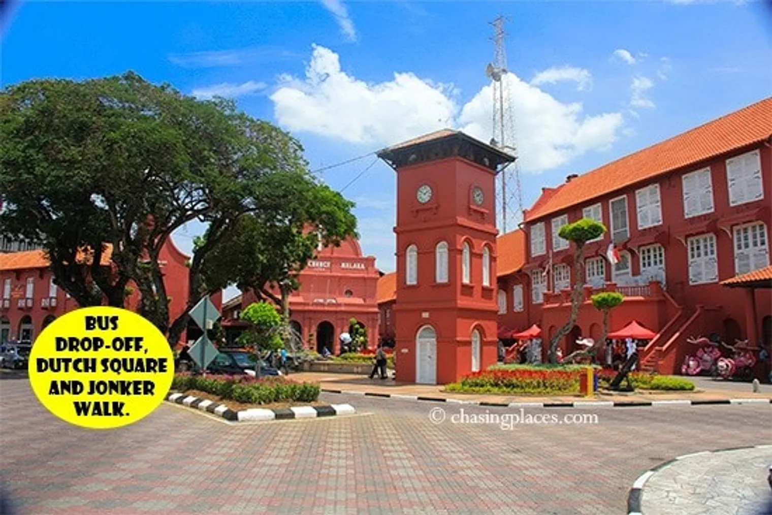 The drop off point at Dutch Square to access Jonker Walk