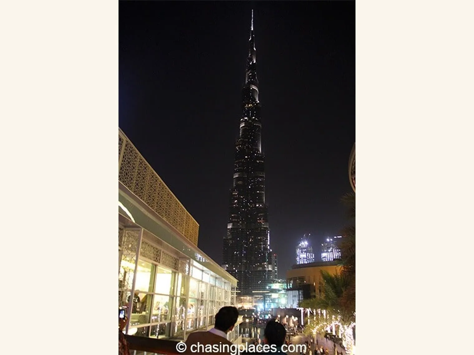 Burj Khalifa from outdoor space of Dubai Mall