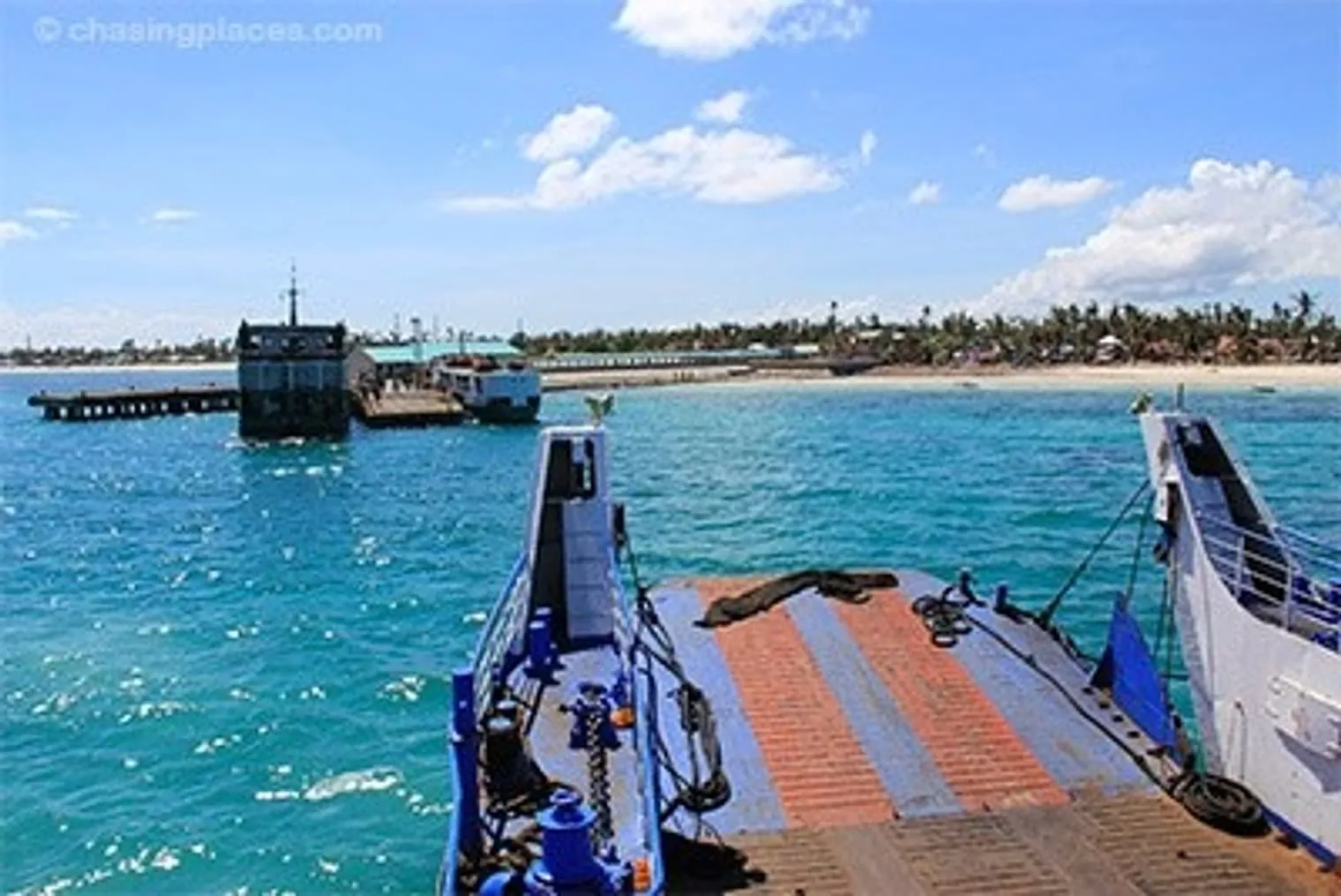 The view as you approach Bantayan Island from the ferry