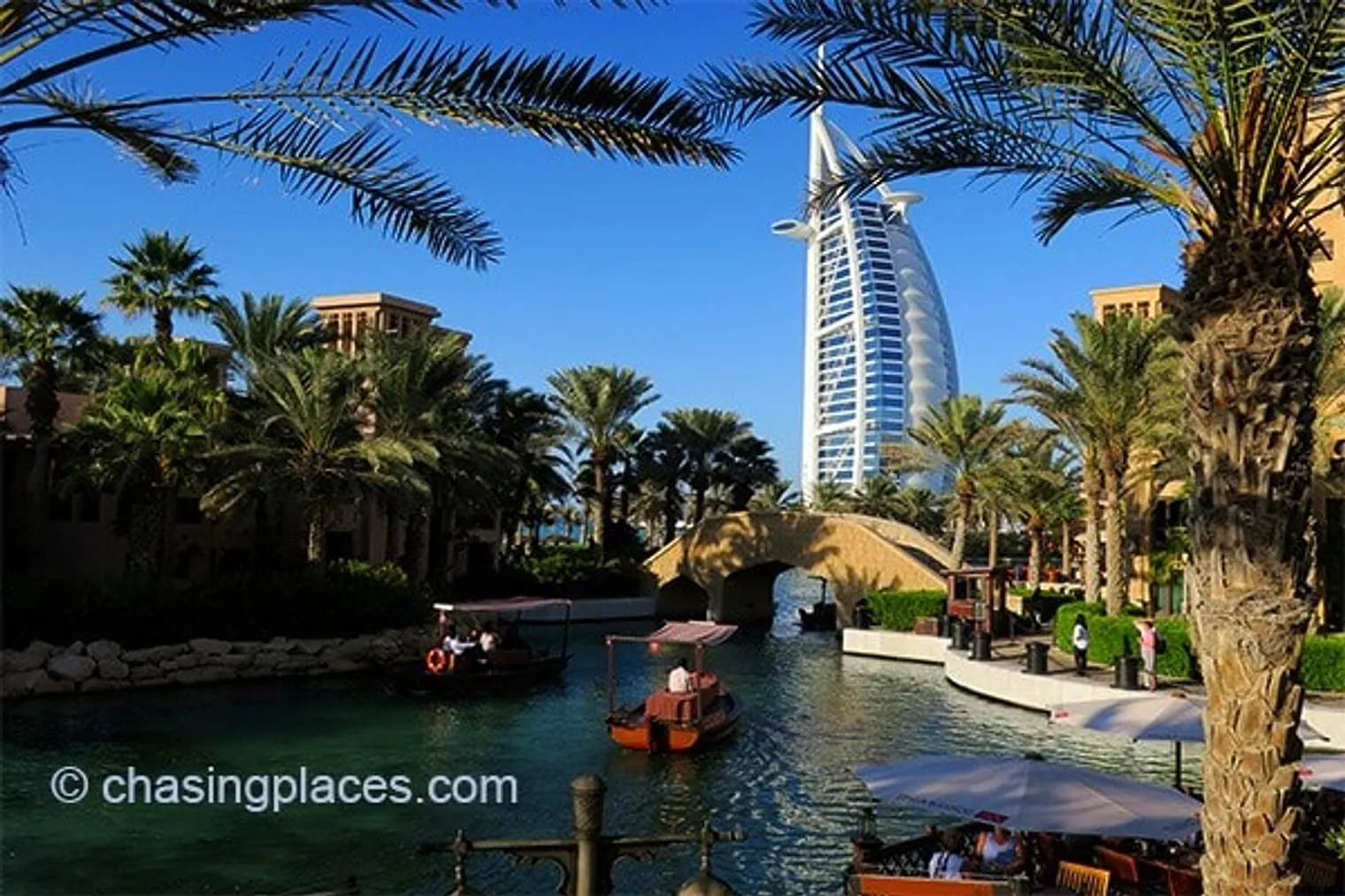The stunning Burj Al Arab in the Jumeirah Neighborhood