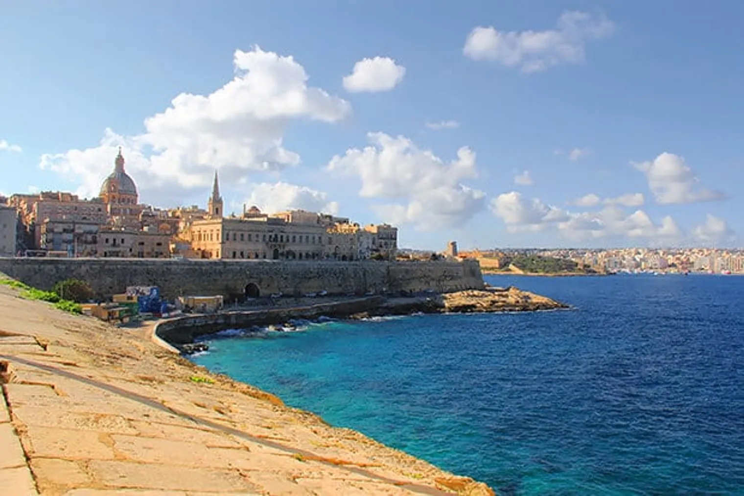 Harbor views in Valletta