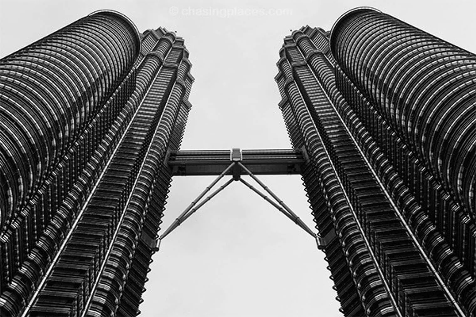 A view of the Petronas Towers during the day