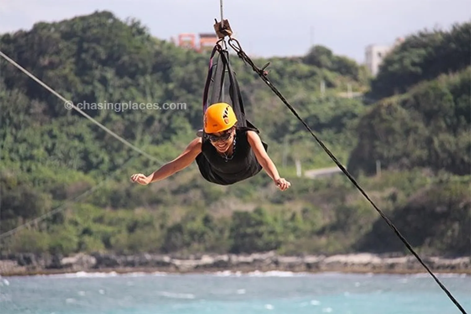Ms. Chasing Places over Blue Lagoon