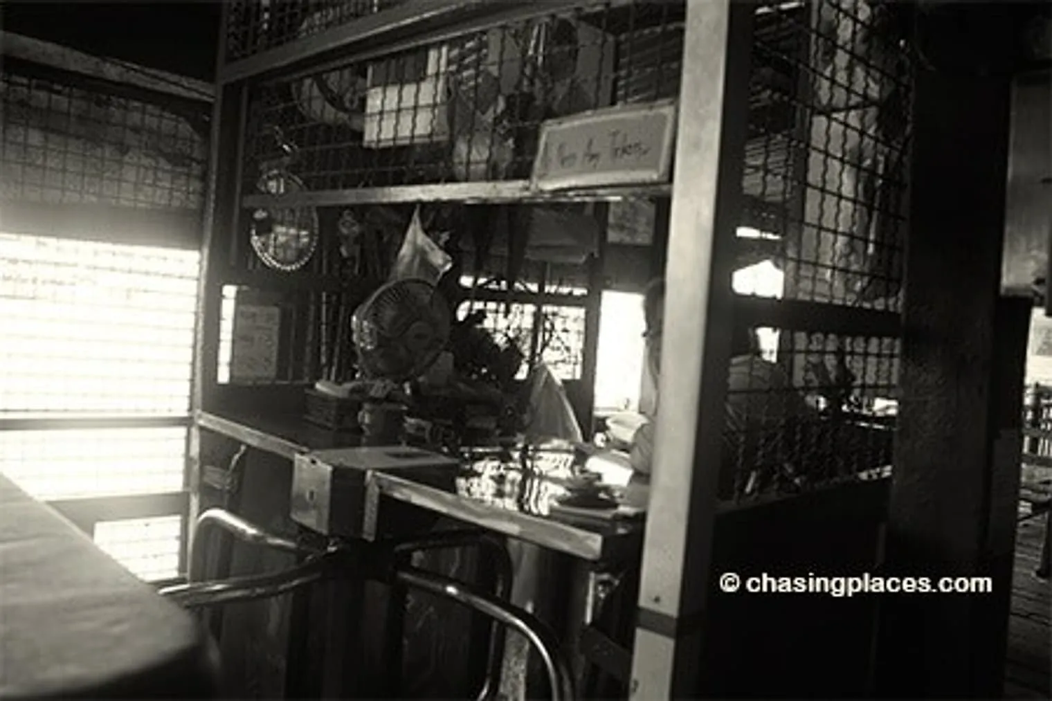 The ferry ticket desk on the way to Wat Arun