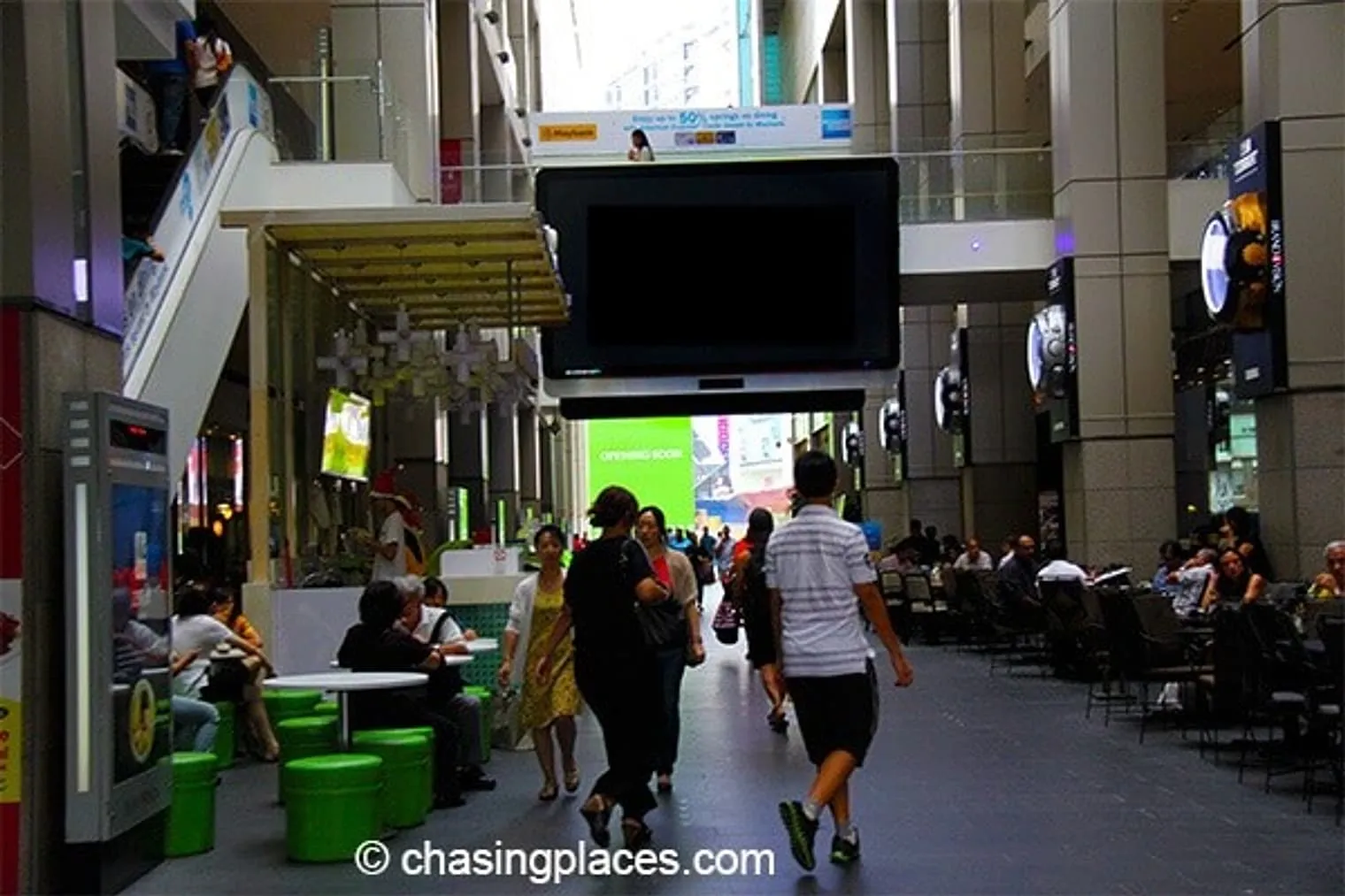The famous row of restaurants and bars in Pavilion Downtown KL