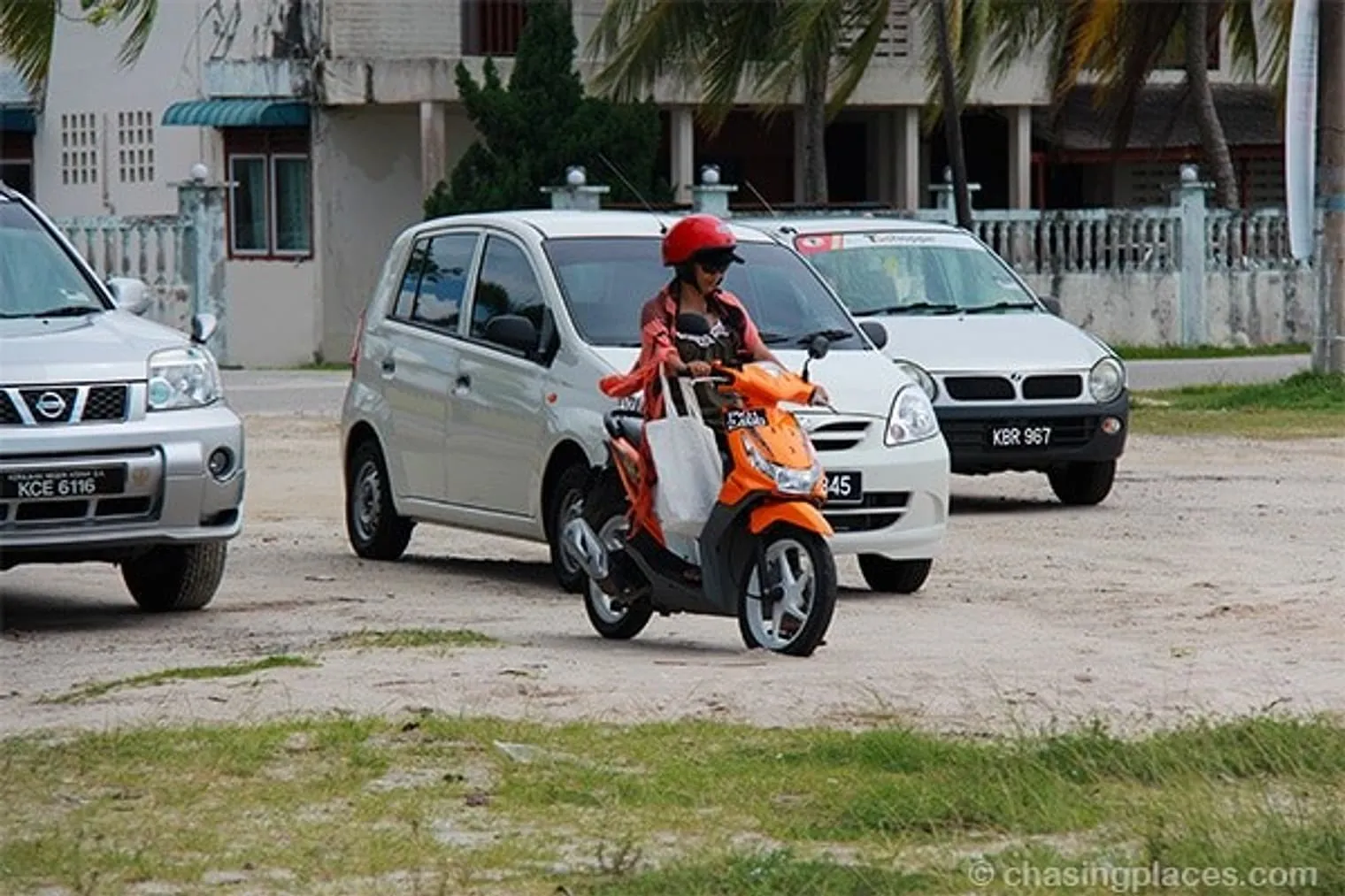 Exploring Langkawi’s landscape on a motorcycle