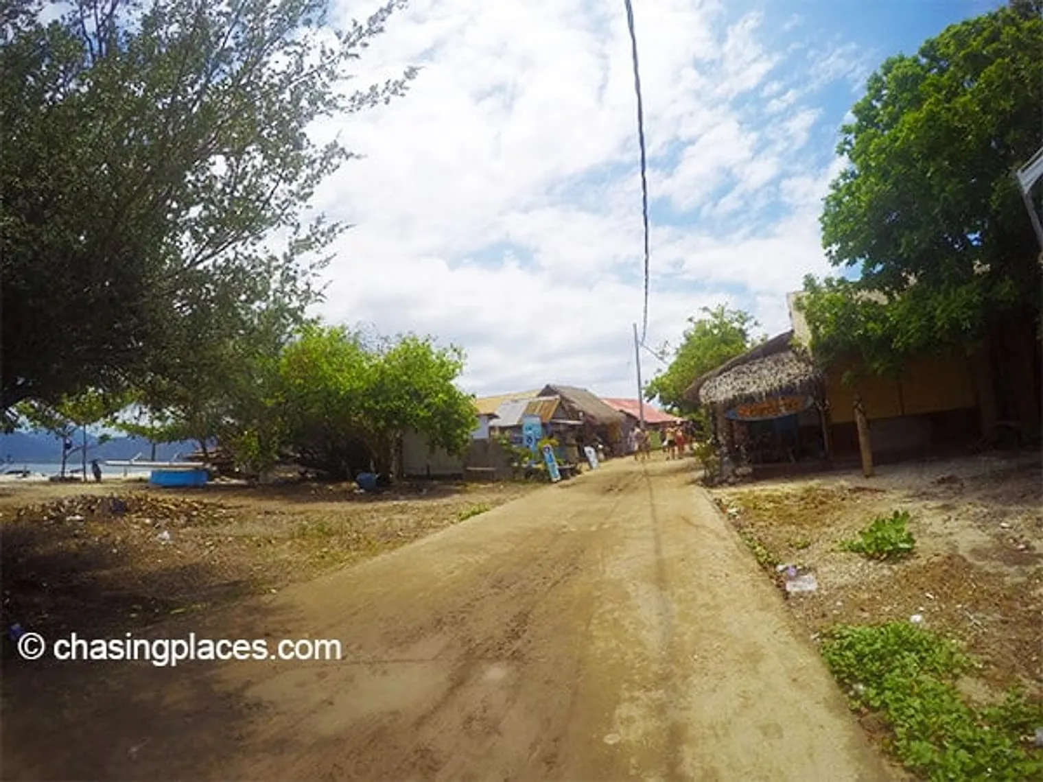 The road around Gili Air