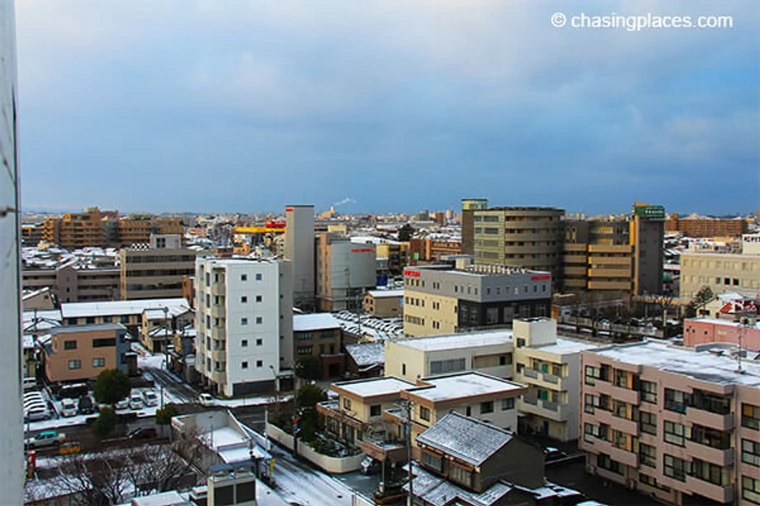 The view of Kanazawa from our hotel room.