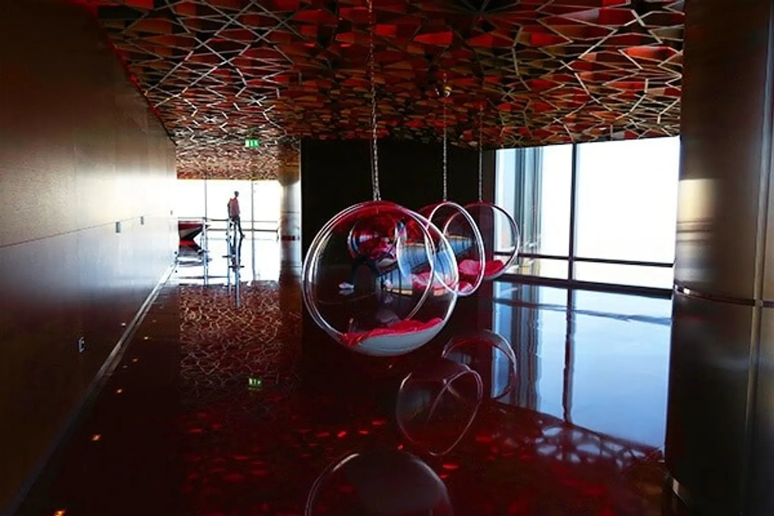 Cool chairs inside the Viewing Level