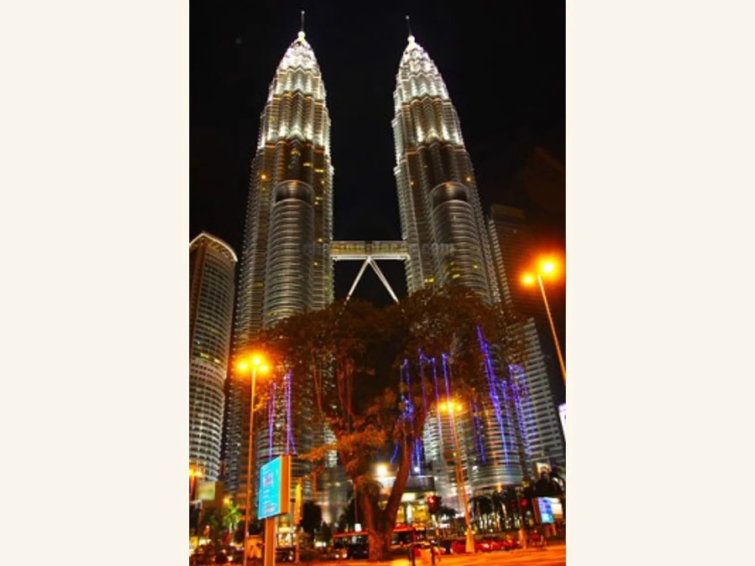 The Petronas Towers in Kuala Lumpur City Center