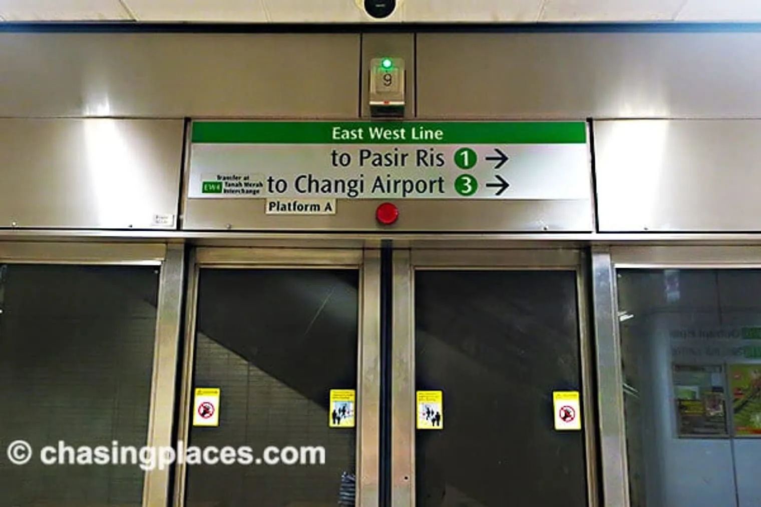 The East-West Green Line of the Singapore MRT