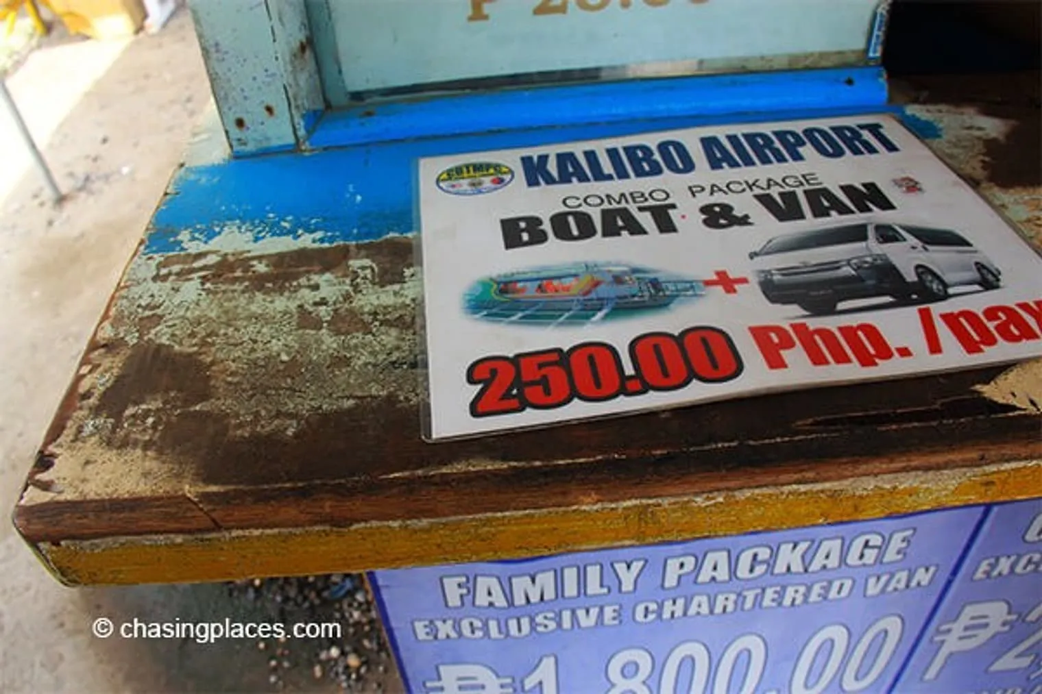 Expect to see different packages available to get from boracay to Kalibo Airport