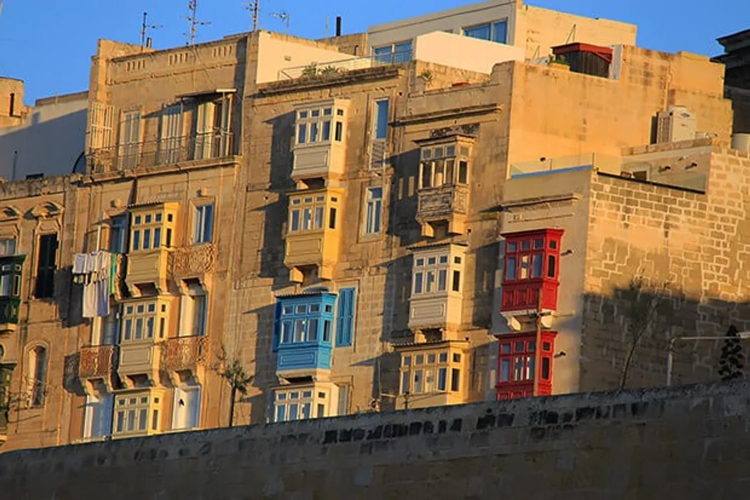 The wooden Maltese Balconies are hard to miss when in Valletta