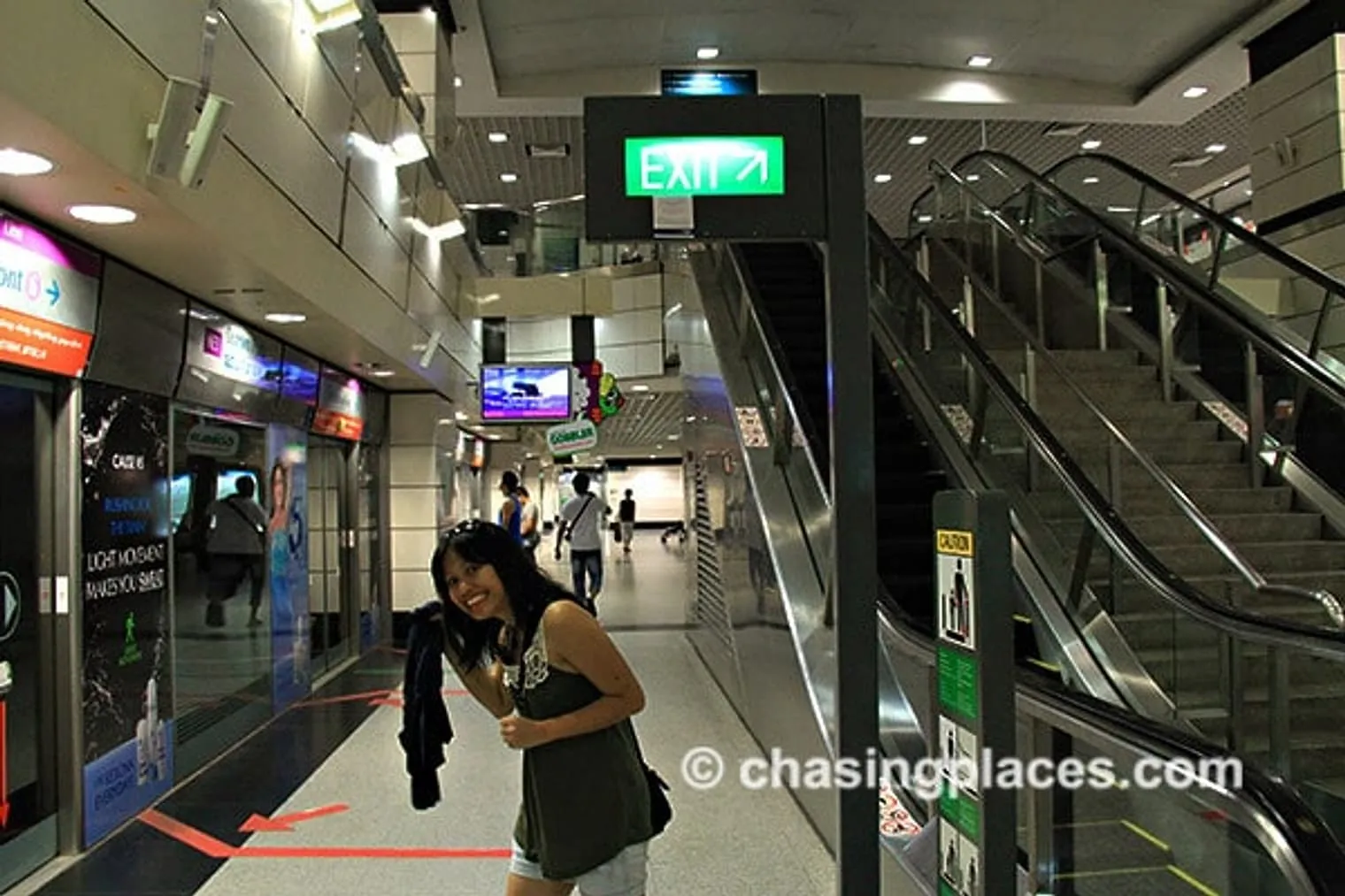 Getting ready to board the train ..