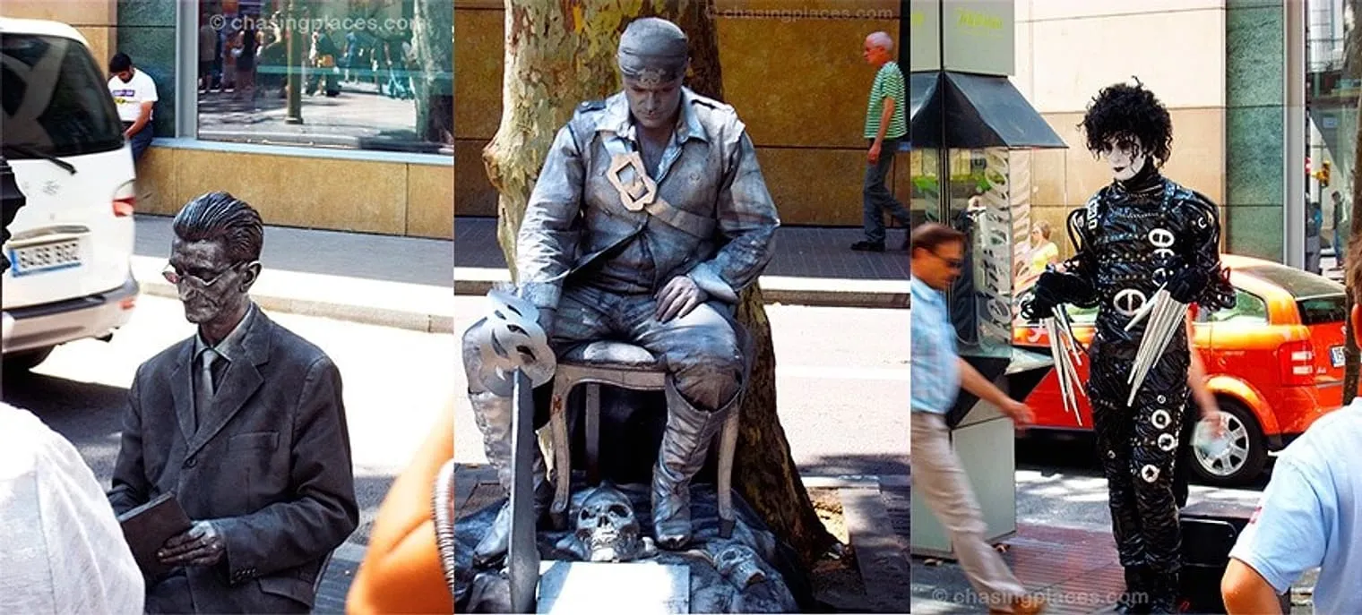Travel Guide: Street Performers of Las Ramblas, Barcelona