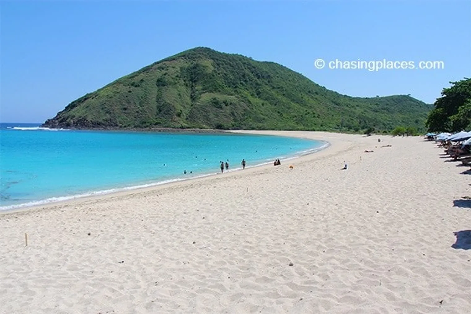 One of the stunning beaches found in the Kuta Beach area on Lombok Island.