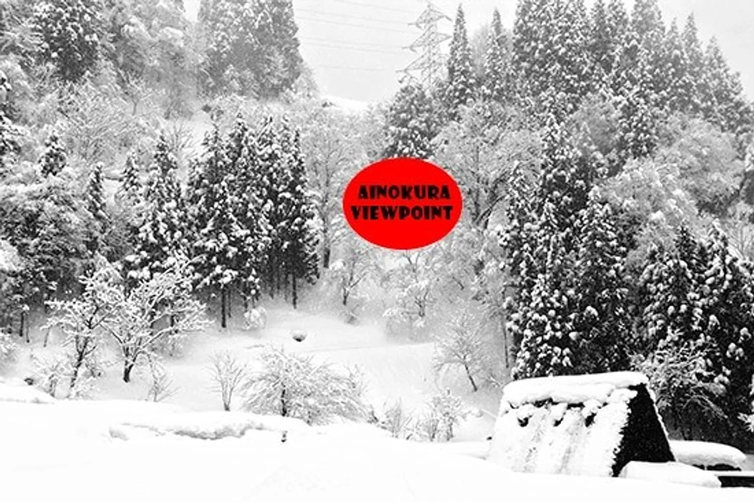 Walk up the hill to get to the Ainokura Viewpoint