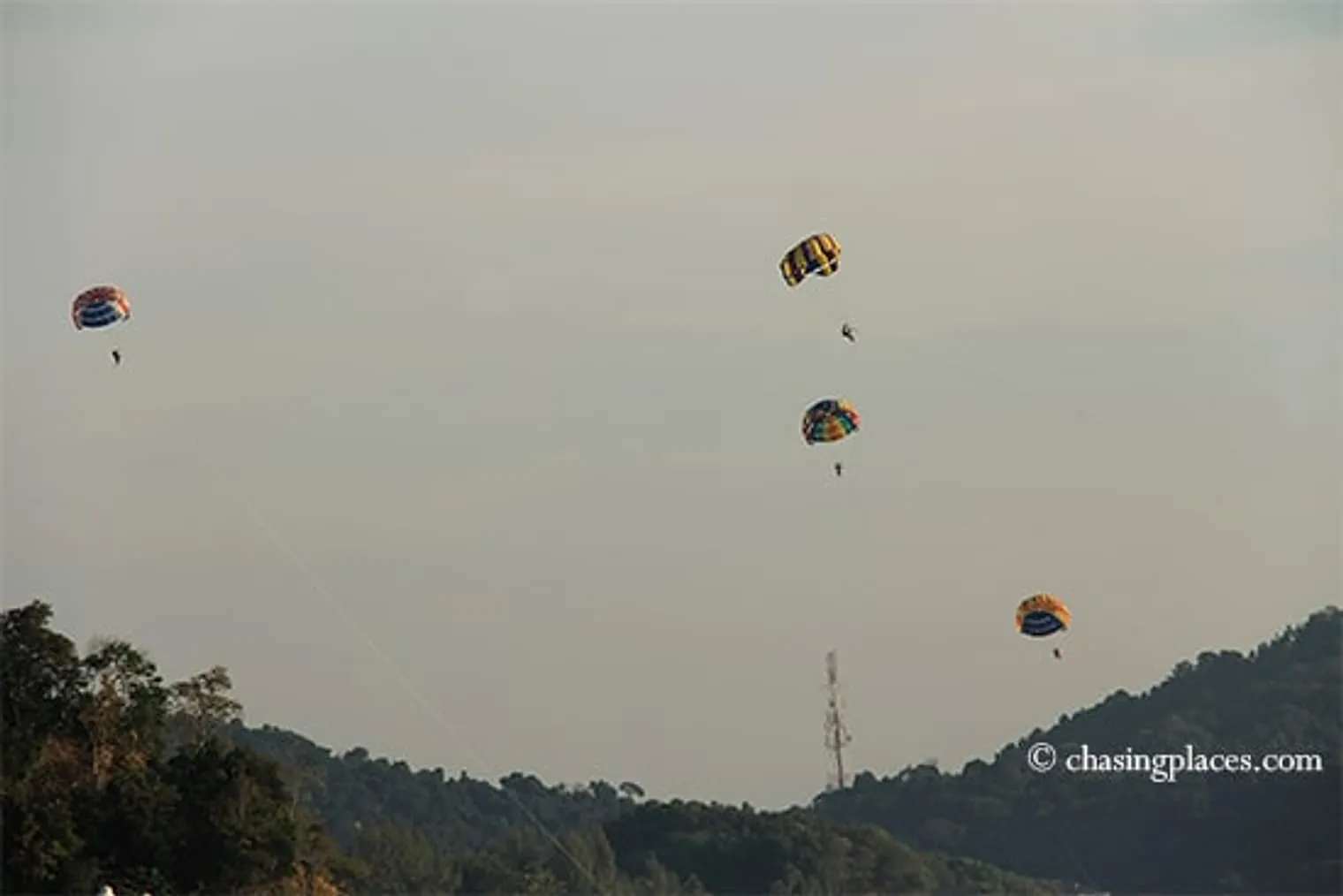 Drift above Pantai Cenang, Langkawi, Malaysia