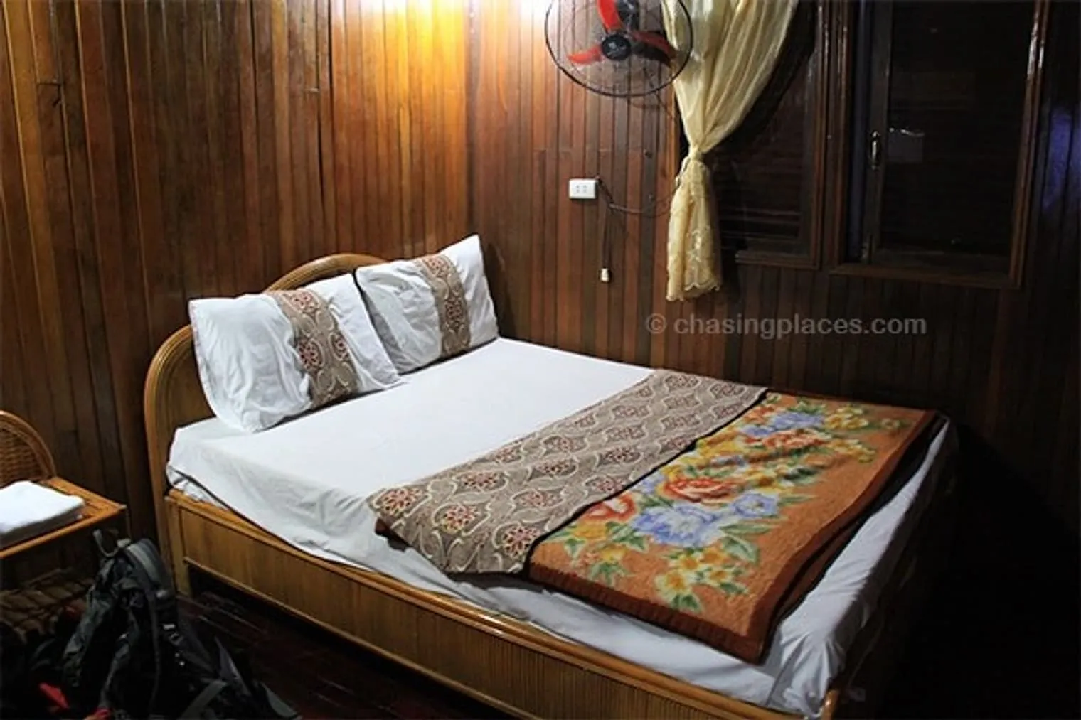 The room on the tour boat