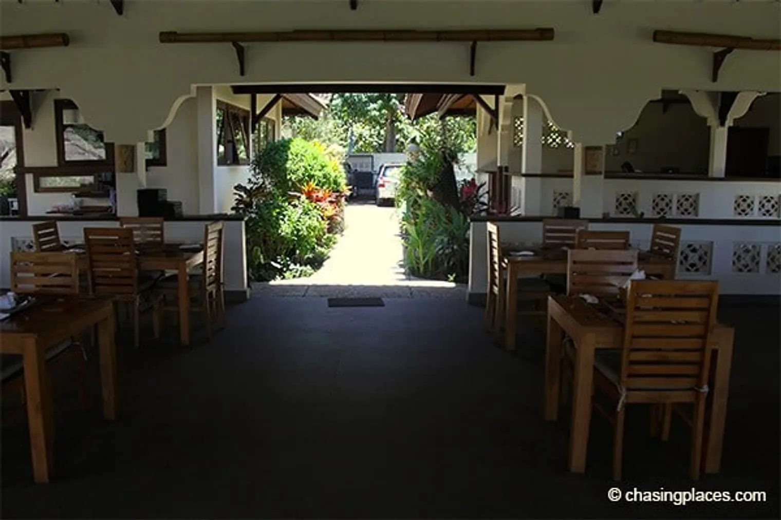 The restaurant and entrance area Rinjani Lodge
