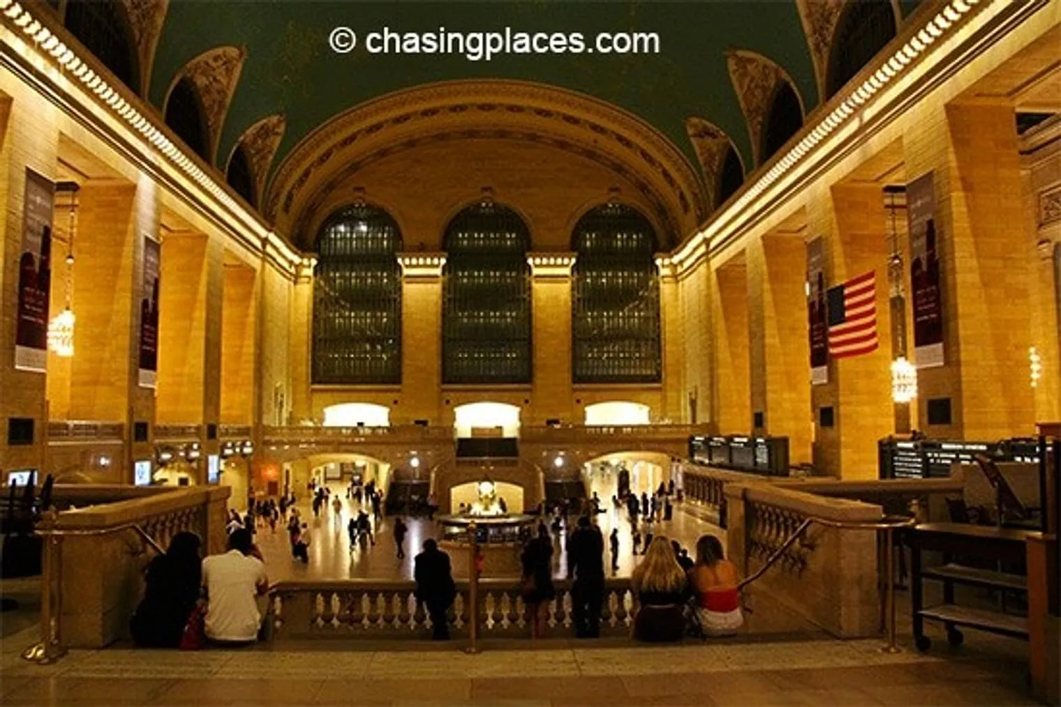 Grand Central looks romantic at night.