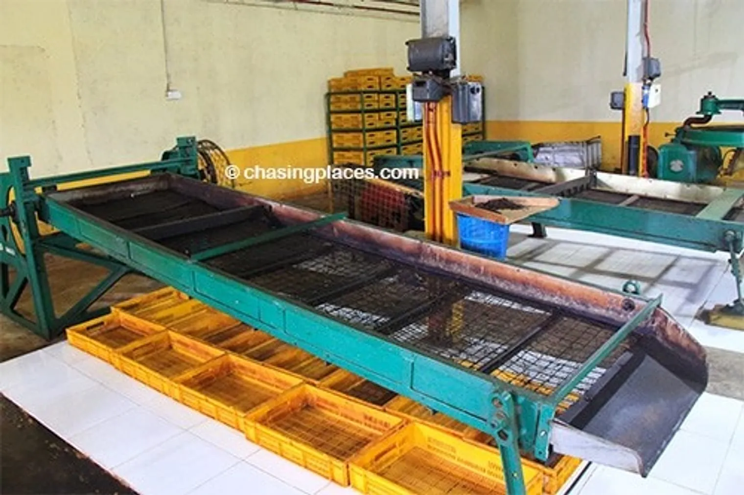 Some of the machinery at Storefield Tea Factory
