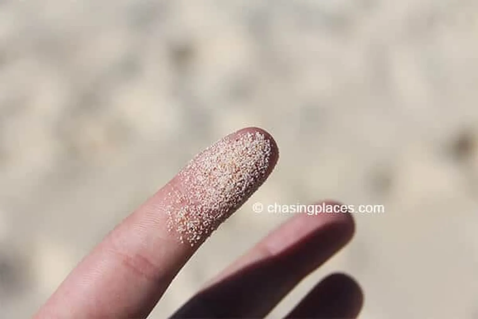 A look at the fine sand on Ilig-Iligan.