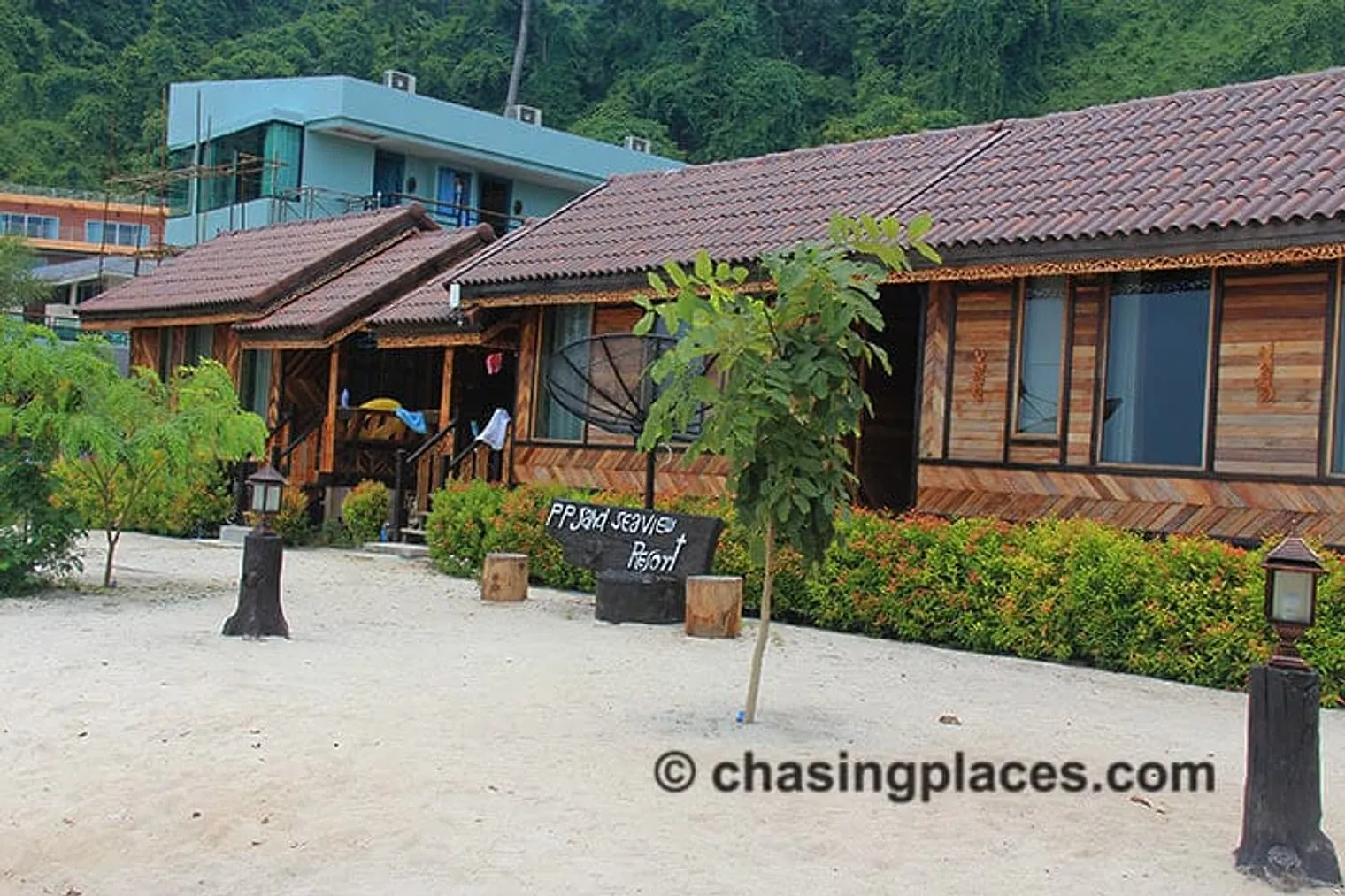 One of the beachfront accommodation facilities on Koh Phi Phi Island.