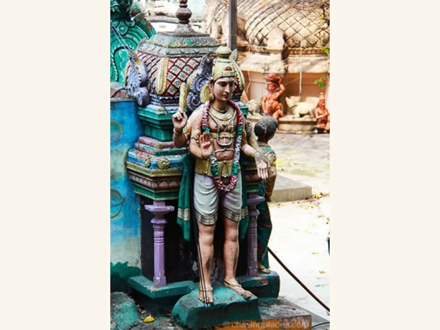 An exquisite statue of one of the Hindu Gods