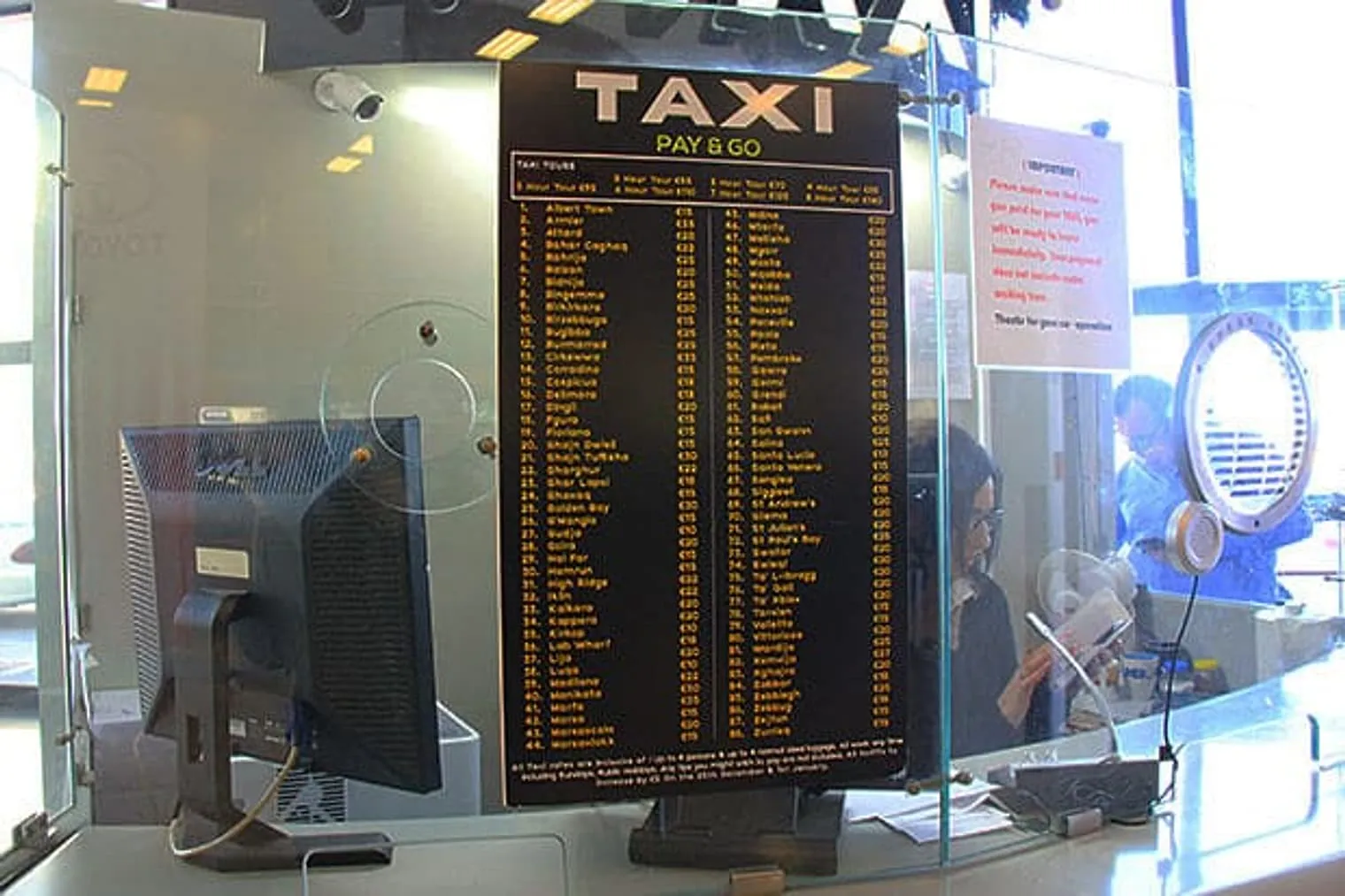 Taxi Fare Rate. That is if you don’t want to take the bus.